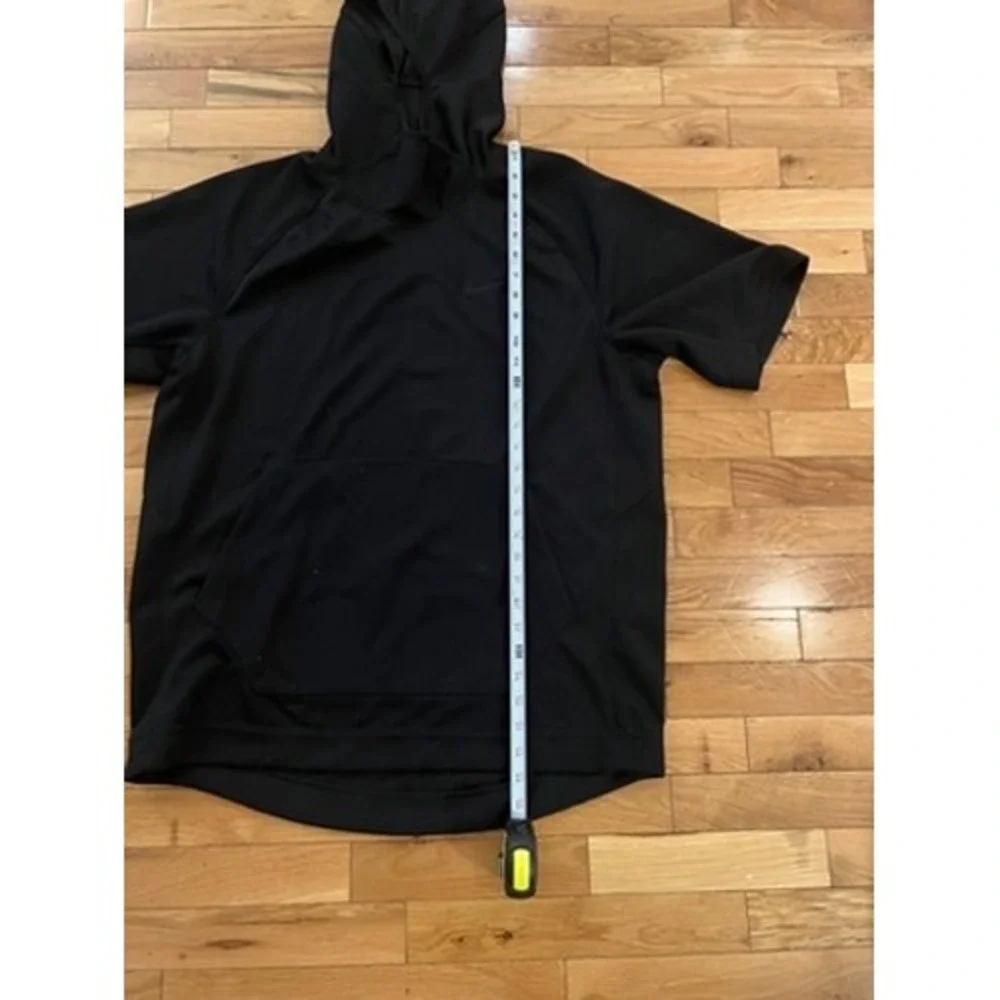 Nike Dri-FIT Mens Black Short Sleeve Hoodie Pullover Activewear Large